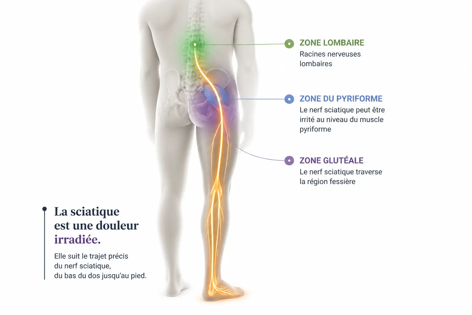 Douleur sciatique : comprendre ce qui irrite vraiment le nerf