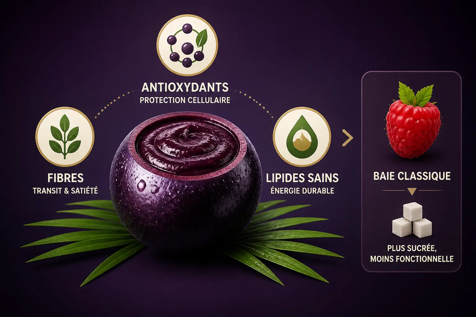 Valeurs nutritionnelles de la baie d’açaï