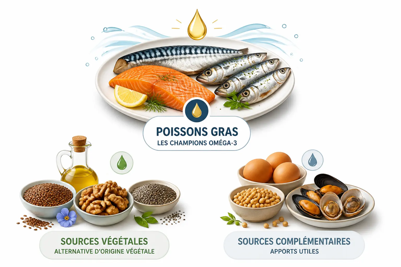 Quels sont les aliments riches en oméga 3 ? Le top à connaître
