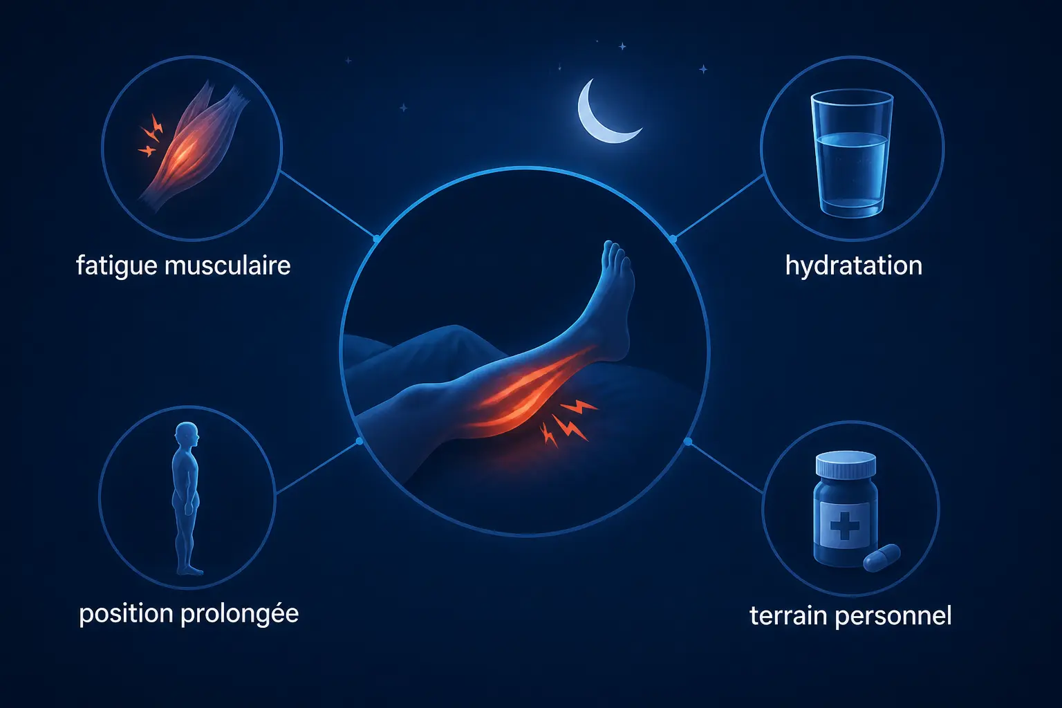 Pourquoi la jambe se bloque-t-elle pendant la nuit ?