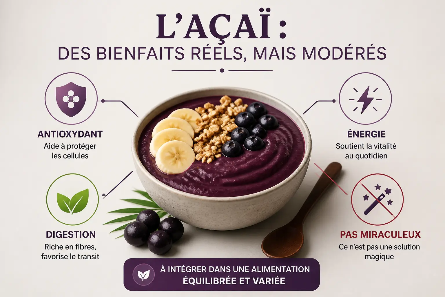 Quels bienfaits de l’açaï sont vraiment étayés ?