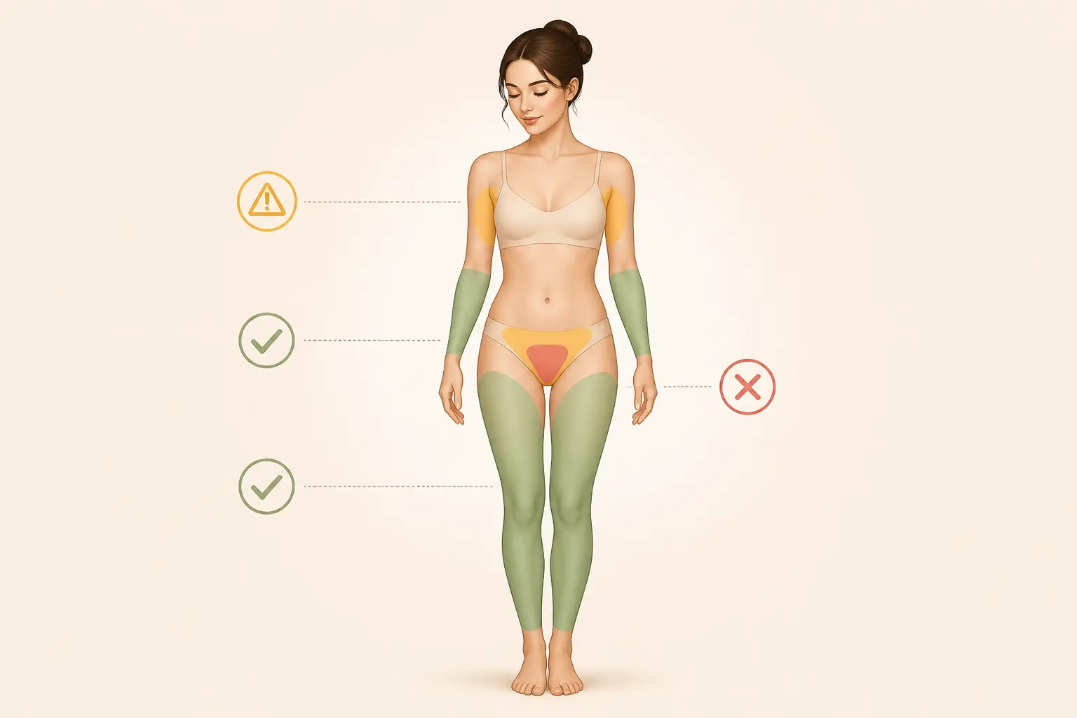 Zone par zone : jambes, bras, aisselles, maillot, où ça marche, où il faut s’abstenir