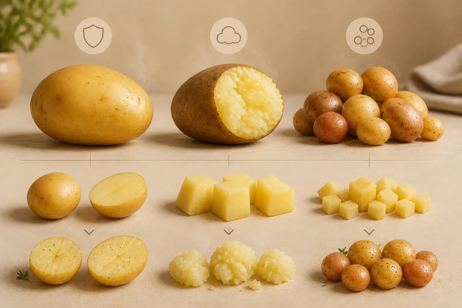 Avant de lancer la casserole : variété, taille et préparation