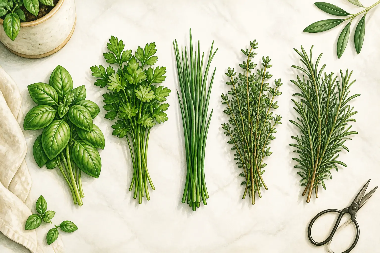 Quelles herbes aromatiques avoir sous la main ?