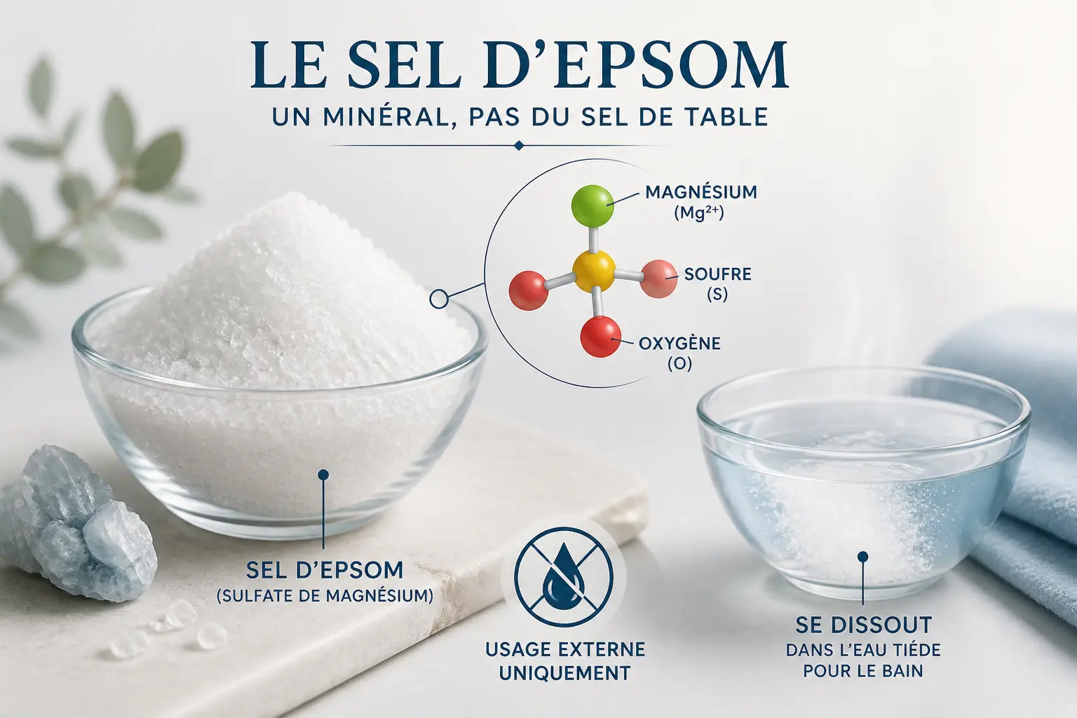 Qu’est-ce que le sel d’Epsom, exactement ?