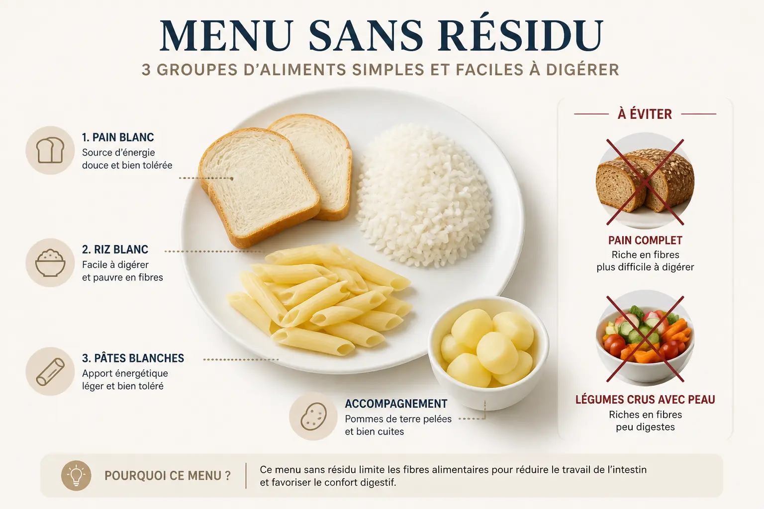 Quoi manger concrètement pour limiter les résidus sans se compliquer la journée