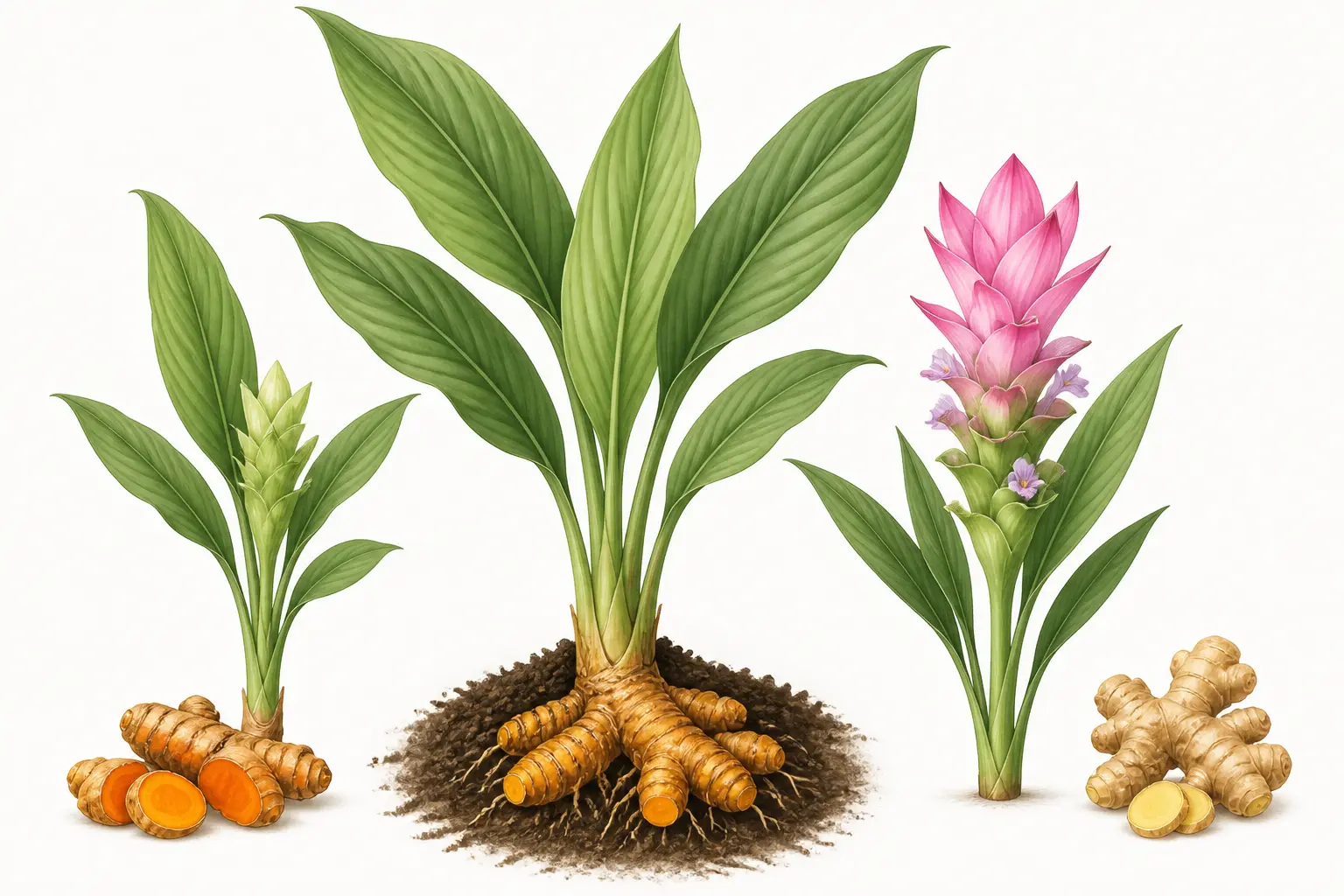 Curcuma plante : bien l’identifier avant de le cultiver