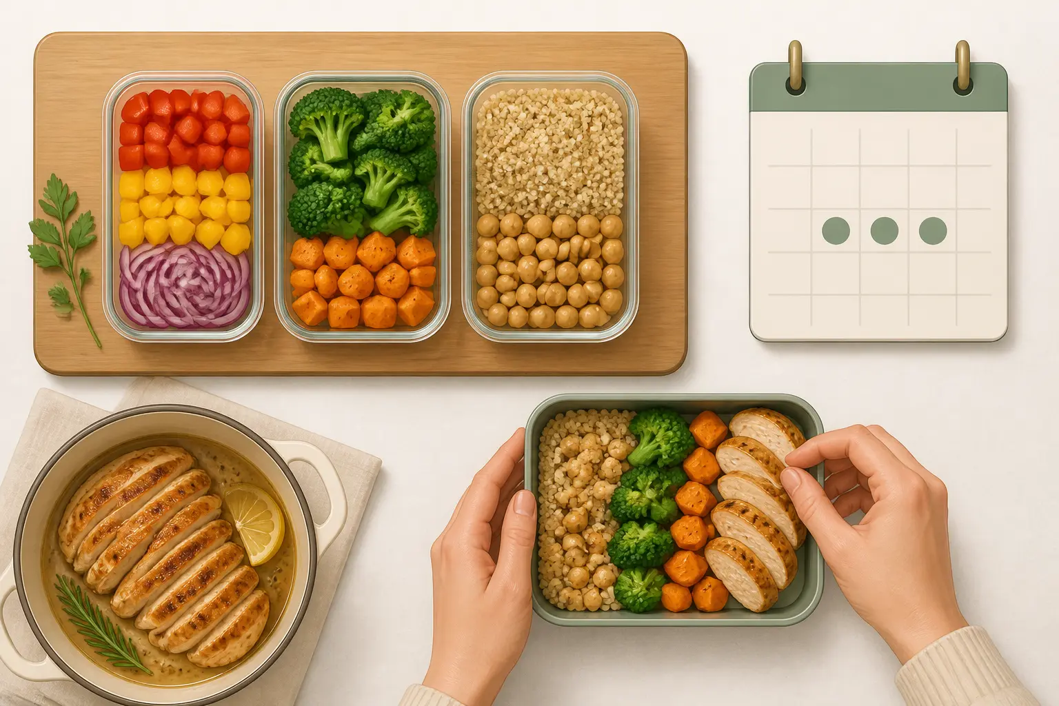Le meal prep, concrètement : principe, différences et vrais bénéfices