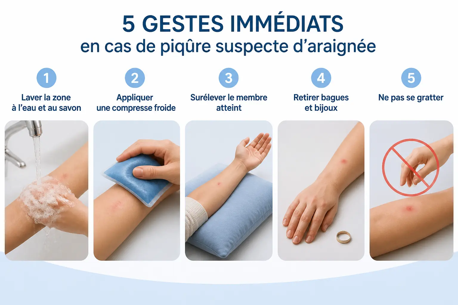 Piqûre araignée : que faire tout de suite ?