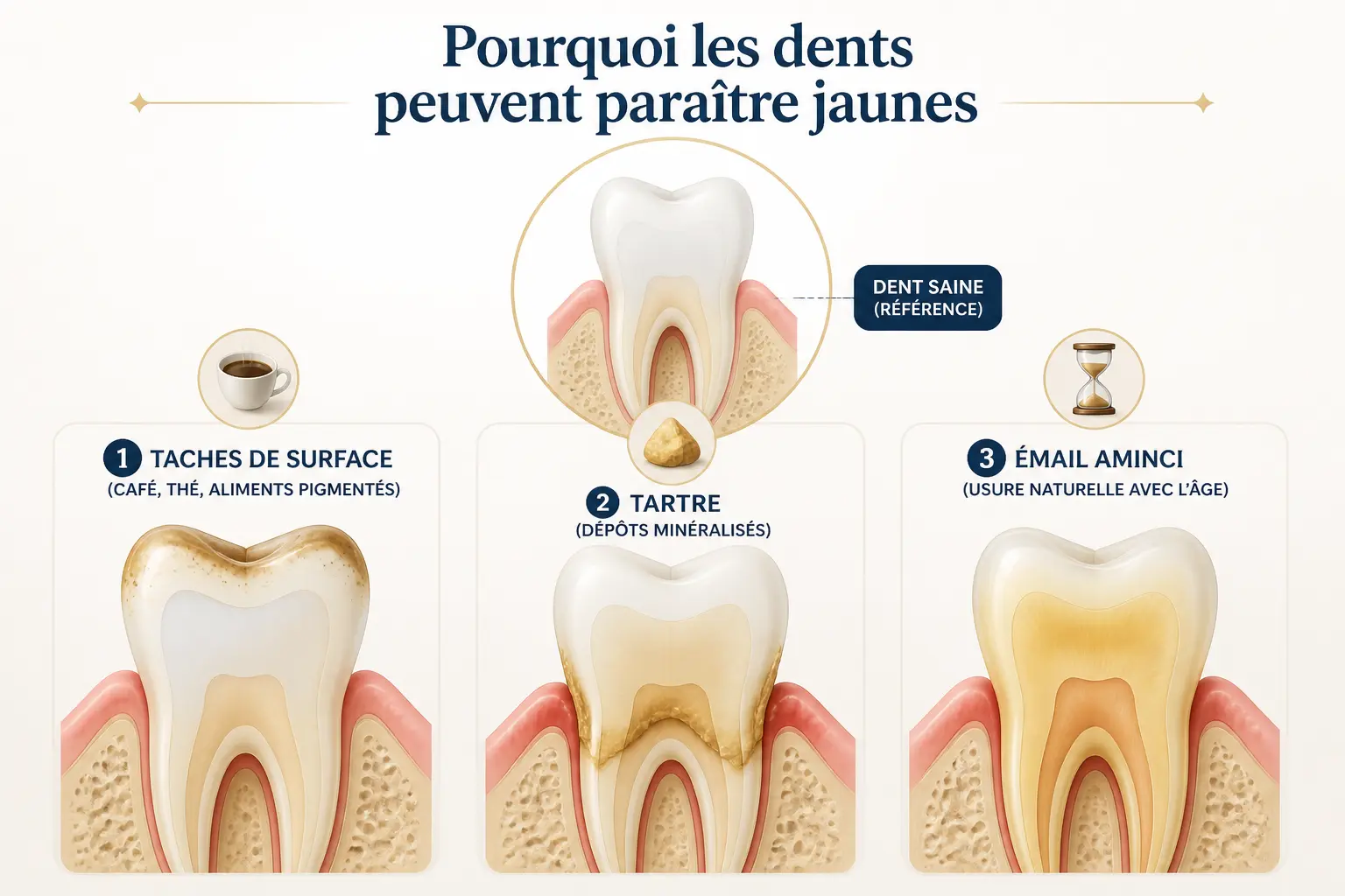 Pourquoi vos dents jaunissent-elles vraiment ?
