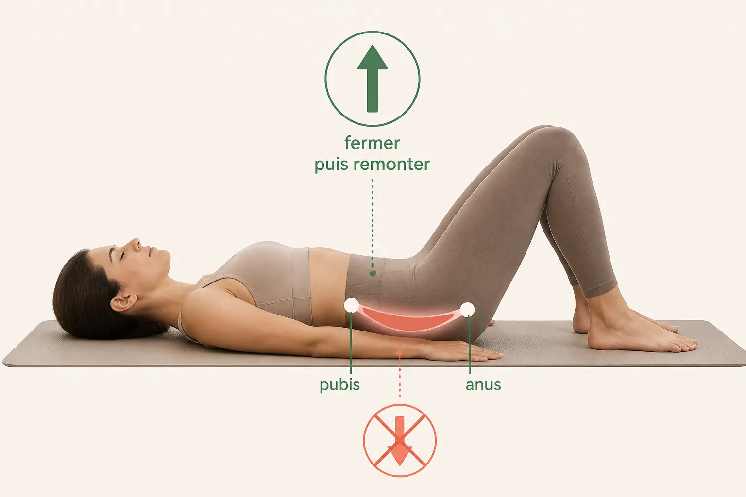 Comment sentir la bonne contraction sans pousser ni serrer partout