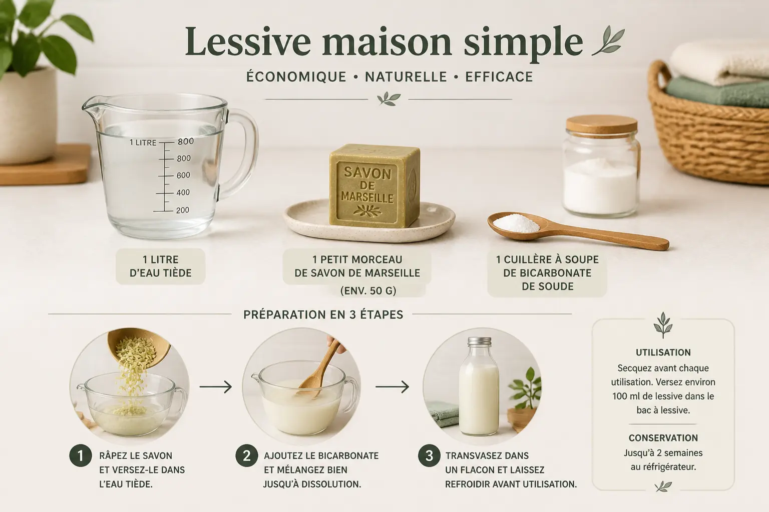 La meilleure recette de lessive maison facile et efficace