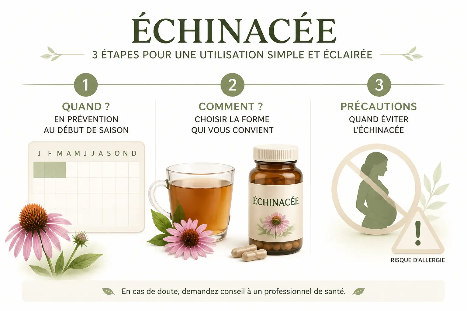 Quand la prendre, sous quelles formes, et avec quelles précautions