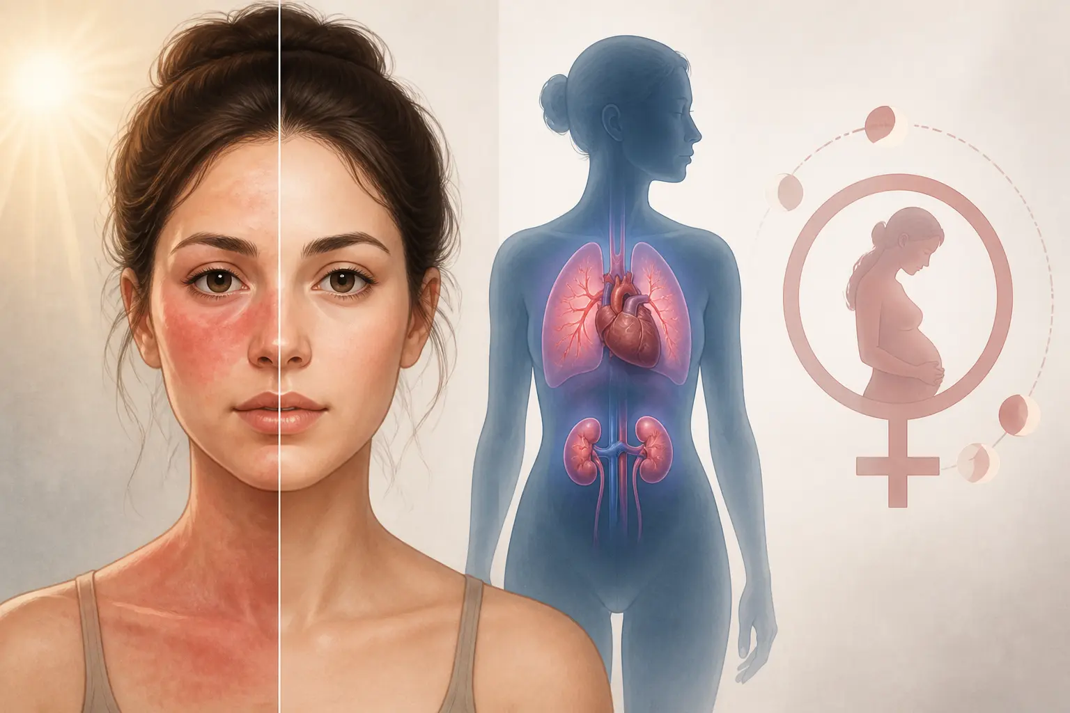 Lupus cutané, lupus systémique, femme et grossesse : bien distinguer les situations