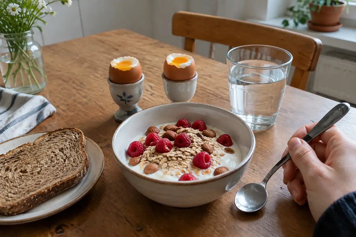 Petit-déjeuner protéiné : le repère officiel, des combinaisons chiffrées, et ce que les études établissent vraiment
